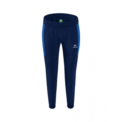 Erima Presentation Pants Team long (100% Polyester, lightweight, modern slim fit) royal blue/navy Women